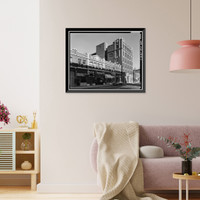 Historic Framed Print, Odd Fellows Building & Auditorium, 228-250 Auburn Avenue, Atlanta, Fulton County, GA - 7,  17-7/8" x 21-7/8"