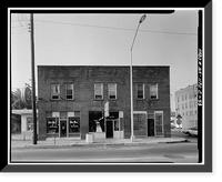 Historic Framed Print, 126-255 Auburn Avenue (Commercial Buildings), Auburn Avenue, Atlanta, Fulton County, GA - 43,  17-7/8" x 21-7/8"