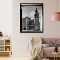 Historic Framed Print, 126-255 Auburn Avenue (Commercial Buildings), Auburn Avenue, Atlanta, Fulton County, GA - 62,  17-7/8" x 21-7/8"