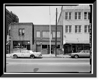 Historic Framed Print, 126-255 Auburn Avenue (Commercial Buildings), Auburn Avenue, Atlanta, Fulton County, GA - 70,  17-7/8" x 21-7/8"