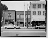 Historic Framed Print, 126-255 Auburn Avenue (Commercial Buildings), Auburn Avenue, Atlanta, Fulton County, GA - 70,  17-7/8" x 21-7/8"