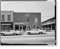Historic Framed Print, 126-255 Auburn Avenue (Commercial Buildings), Auburn Avenue, Atlanta, Fulton County, GA - 77,  17-7/8" x 21-7/8"