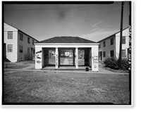 Historic Framed Print, John Hope Homes (Public Housing), Bounded by Larkin, Dora, Spelman Streets & Lane, Atlanta, Fulton County, GA - 5,  17-7/8" x 21-7/8"