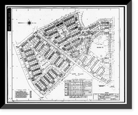 Historic Framed Print, John Hope Homes (Public Housing), Bounded by Larkin, Dora, Spelman Streets & Lane, Atlanta, Fulton County, GA - 7,  17-7/8" x 21-7/8"