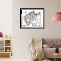 Historic Framed Print, John Hope Homes (Public Housing), Bounded by Larkin, Dora, Spelman Streets & Lane, Atlanta, Fulton County, GA - 7,  17-7/8" x 21-7/8"