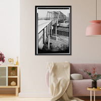Marietta Road Bridge, Marietta Road, Spanning Inman Railroad Yards, Atlanta, Fulton County, GA - 12 Classic, Vintage Wall Art