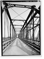 Marietta Road Bridge, Marietta Road, Spanning Inman Railroad Yards, Atlanta, Fulton County, GA - 15, Vintage Wall Art