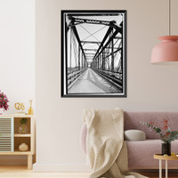 Marietta Road Bridge, Marietta Road, Spanning Inman Railroad Yards, Atlanta, Fulton County, GA - 15, Vintage Wall Art