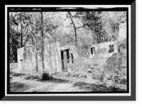 Historic Framed Print, Santo Domingo Mission (Ruins), Near Altamaha Canal (River), Broadfield vicinity, Glynn County, GA - 3,  17-7/8" x 21-7/8"