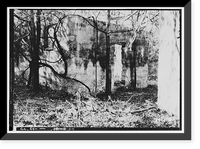 Historic Framed Print, Santo Domingo Mission (Ruins), Near Altamaha Canal (River), Broadfield vicinity, Glynn County, GA - 4,  17-7/8" x 21-7/8"
