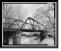 Gordon County Road 220 Bridge, Spanning Pine Log Creek on County Road 220, Fairmount vicinity, Gordon County, GA, Vintage Print