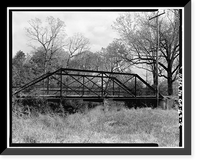 Gordon County Road No. 24 Bridge, Spanning New Town Creek at County Road 24, New Town vicinity, Gordon County, GA - 2, Historic Print