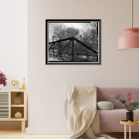 Gordon County Road No. 24 Bridge, Spanning New Town Creek at County Road 24, New Town vicinity, Gordon County, GA - 5, Antique Poster