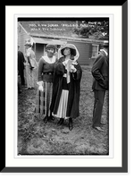 Historic Framed Print, Mrs. V. Von Slagel, Mrs. L.A.D. Percival,  17-7/8" x 21-7/8"
