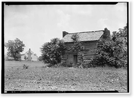 Cochran Log House, Hoschton vicinity, Barrow County, GA, Antique Poster