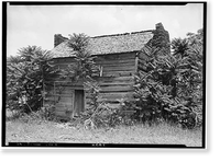 Cochran Log House, Hoschton vicinity, Barrow County, GA - 2, Vintage Wall Art
