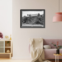 Cochran Log House, Hoschton vicinity, Barrow County, GA - 2, Vintage Wall Art