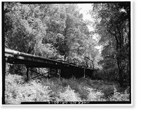 Jefferson County Road 255 Bridge, Spanning Rocky Comfort Creek, Louisville, Jefferson County, GA - 2 Classic, Antique Poster