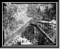 Jefferson County Road 255 Bridge, Spanning Rocky Comfort Creek, Louisville, Jefferson County, GA - 7, Vintage Wall Art