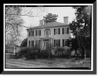 Historic Framed Print, Lowther Hall, Clinton, Jones County, GA - 2,  17-7/8" x 21-7/8"