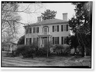 Historic Framed Print, Lowther Hall, Clinton, Jones County, GA - 2,  17-7/8" x 21-7/8"