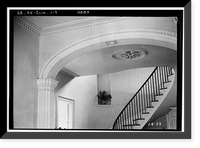 Historic Framed Print, Lowther Hall, Clinton, Jones County, GA - 7,  17-7/8" x 21-7/8"