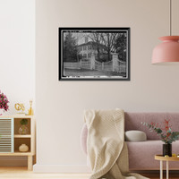 Historic Framed Print, Lowther Hall, Clinton, Jones County, GA - 13,  17-7/8" x 21-7/8"