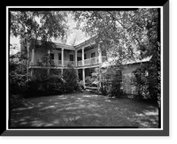 Mitchell-Barron House, Washington & Madison Streets, Clinton, Jones County, GA - 6, Vintage Print