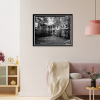 Mitchell-Barron House, Washington & Madison Streets, Clinton, Jones County, GA - 6, Vintage Print