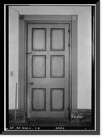 Historic Framed Print, Blount House, (moved to Newnan vicinity, GA), Haddock vicinity, Jones County, GA - 7,  17-7/8" x 21-7/8"
