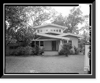 Historic Framed Print, A. J. McDonald Homeplace, 103 West Roanoke Drive, Fitzgerald, Ben Hill County, GA,  17-7/8" x 21-7/8"