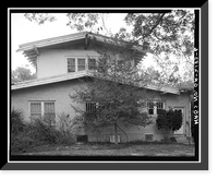 Historic Framed Print, A. J. McDonald Homeplace, 103 West Roanoke Drive, Fitzgerald, Ben Hill County, GA - 6,  17-7/8" x 21-7/8"