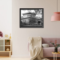 Historic Framed Print, A. J. McDonald Homeplace, 103 West Roanoke Drive, Fitzgerald, Ben Hill County, GA - 6,  17-7/8" x 21-7/8"