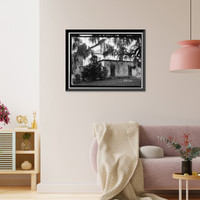 Historic Framed Print, Ashantilly Plantation, Darien vicinity, McIntosh County, GA - 3,  17-7/8" x 21-7/8"