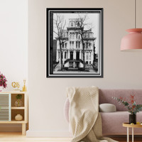 Historic Framed Print, 1 & 2 Logan Circle (House), Washington, District of Columbia, DC,  17-7/8" x 21-7/8"