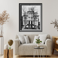 Historic Framed Print, 1 & 2 Logan Circle (House), Washington, District of Columbia, DC,  17-7/8" x 21-7/8"