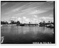 Wailoa Bridge, Spanning Wailoa River at Kamehameha Avenue, Hilo, Hawaii County, HI - 2, Antique Poster