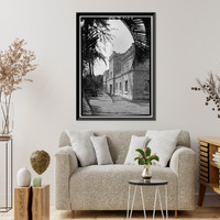 Historic Framed Print, Iolani Barracks, Richards & Hotel Streets, Honolulu, Honolulu County, HI - 3,  17-7/8" x 21-7/8"