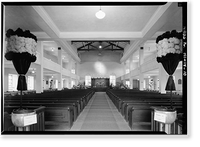 Historic Framed Print, Kawaiahao Church, Punchbowl & King Streets, Honolulu, Honolulu County, HI - 10,  17-7/8" x 21-7/8"