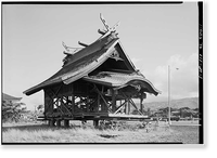 Historic Framed Print, Kukui Shrine, College Walk, Honolulu, Honolulu County, HI,  17-7/8" x 21-7/8"