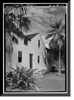 Historic Framed Print, Mission Frame House, King & Kawaiahao Streets, Honolulu, Honolulu County, HI,  17-7/8" x 21-7/8"