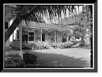Historic Framed Print, Mission Printing Office, King & Kawaiahao Streets, Honolulu, Honolulu County, HI,  17-7/8" x 21-7/8"
