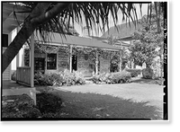 Historic Framed Print, Mission Printing Office, King & Kawaiahao Streets, Honolulu, Honolulu County, HI,  17-7/8" x 21-7/8"