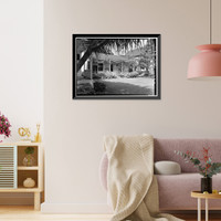 Historic Framed Print, Mission Printing Office, King & Kawaiahao Streets, Honolulu, Honolulu County, HI,  17-7/8" x 21-7/8"