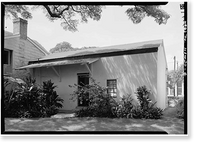 Historic Framed Print, Mission Printing Office, King & Kawaiahao Streets, Honolulu, Honolulu County, HI - 4,  17-7/8" x 21-7/8"