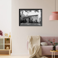 Historic Framed Print, Mission Printing Office, King & Kawaiahao Streets, Honolulu, Honolulu County, HI - 4,  17-7/8" x 21-7/8"