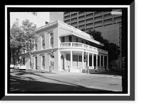 Historic Framed Print, Old Post Office, Merchant & Bethel Streets, Honolulu, Honolulu County, HI,  17-7/8" x 21-7/8"