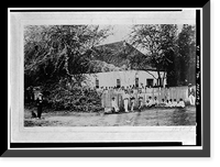 Historic Framed Print, Adobe Schoolhouse, Kawaiahao Street at Mission Lane, Honolulu, Honolulu County, HI - 6,  17-7/8" x 21-7/8"