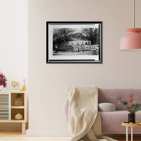 Historic Framed Print, Adobe Schoolhouse, Kawaiahao Street at Mission Lane, Honolulu, Honolulu County, HI - 6,  17-7/8" x 21-7/8"