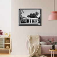 Historic Framed Print, Washington Place, 320 South Beretania Street, Honolulu, Honolulu County, HI - 4,  17-7/8" x 21-7/8"